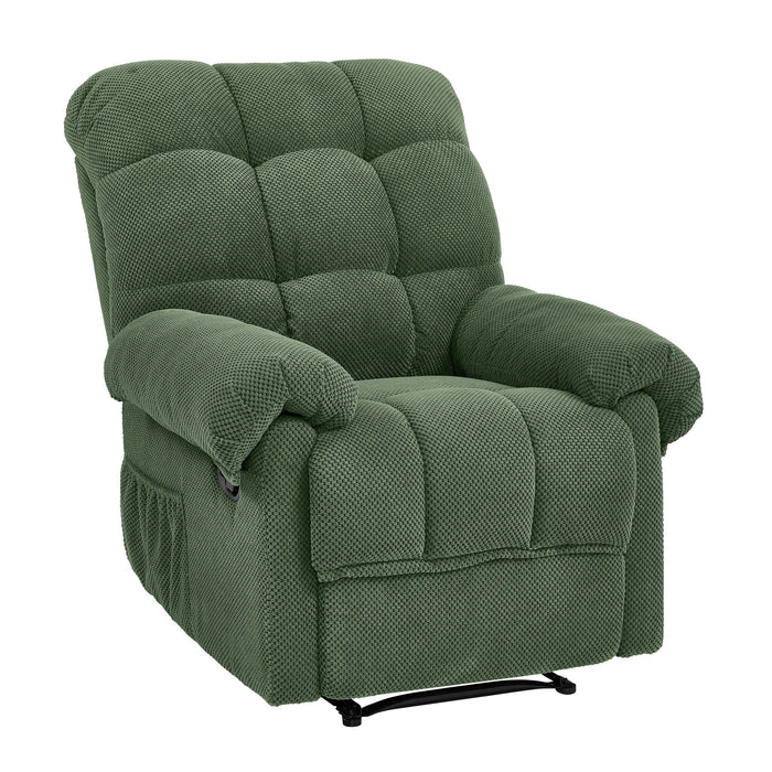 Manual Recliner, Padded Footrest