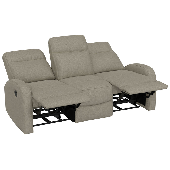 Manual Reclining Sofa With Dual Independent Recliners