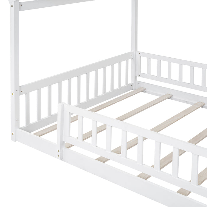 Bed House Bed Frame With Fence