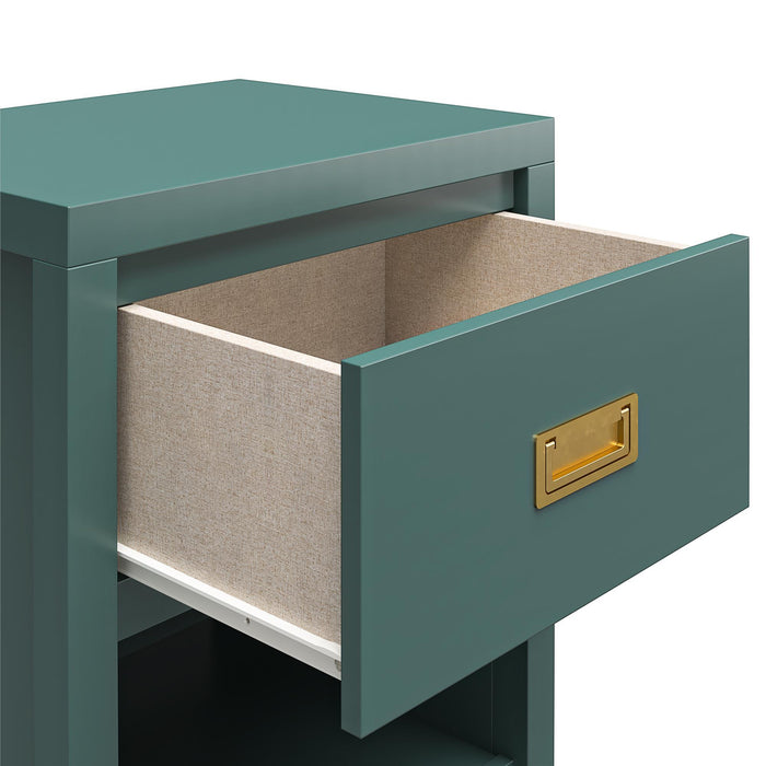 Haven - 1 Drawer Nightstand - Green