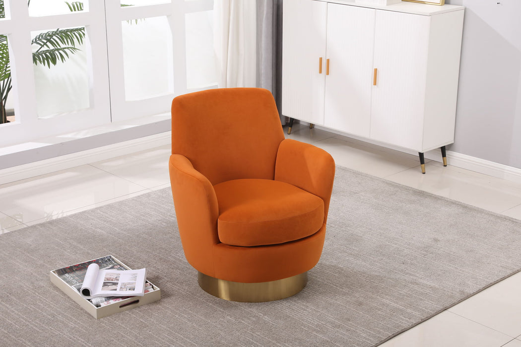 Teddy Swivel Barrel Chair, Swivel Accent Chairs Armchair For Living Room