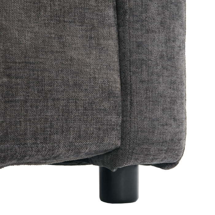 Cozy Upholstered Plush Cushion Loveseat Sofa For Living Room