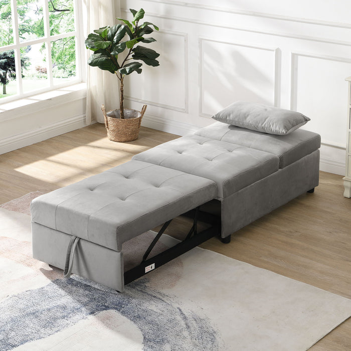 Versatile Folding Ottoman Sofa Bed Multifunctional Space Saver