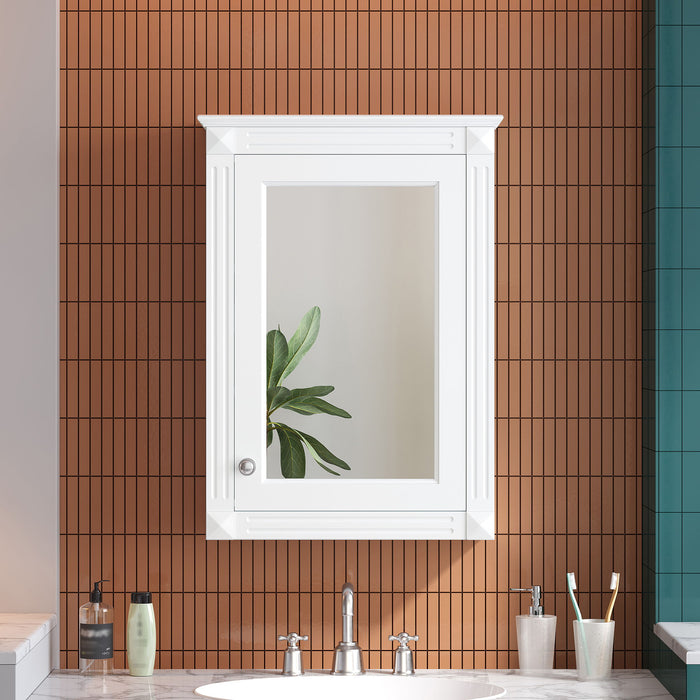 Wall Mounted Bathroom Storage Medicine Cabinet For Over Toilet With Mirror