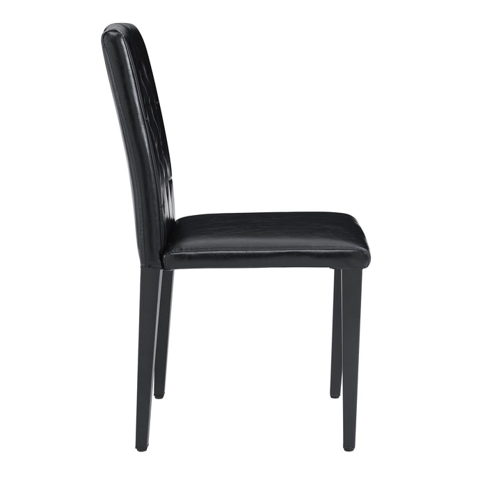 Dining Chairs With Ergonomic Buckle Backrest For Family Dining Rooms