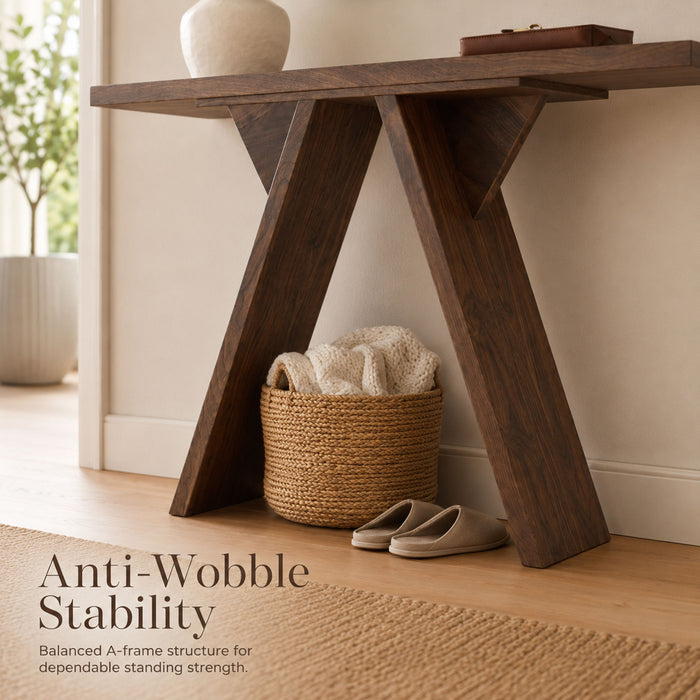 Console Table With V - Shaped Base