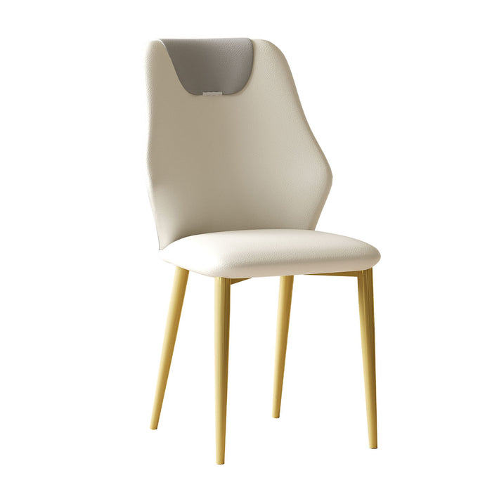 Dining Chairs (Set of 2) - Beige / Gray