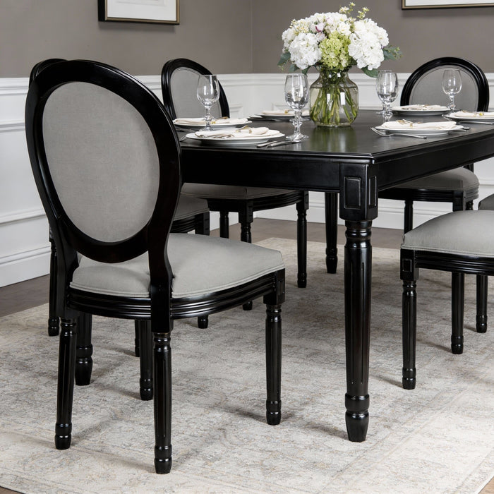 Upholstered & Round Back Dining Chairs (Set of 2)
