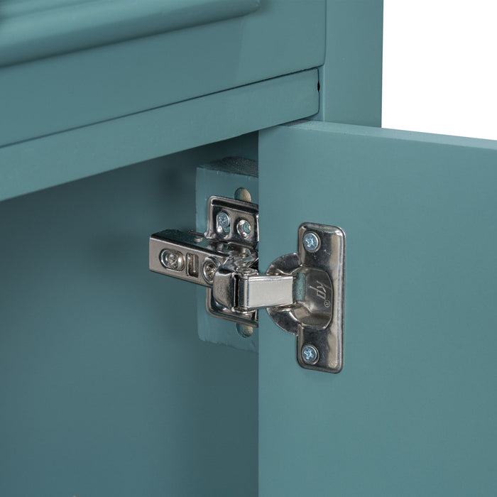 Elegant Bathroom Vanity With Ceramic Sink, Soft Close Door, Adjustable Shelf