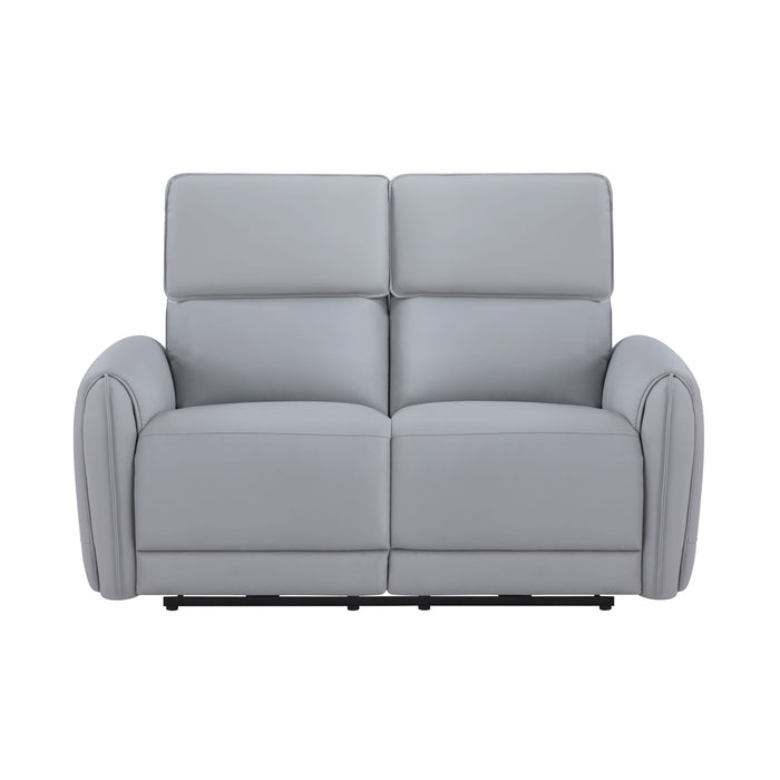 Jeromie - Power Motion Loveseat With USB Port - Gray
