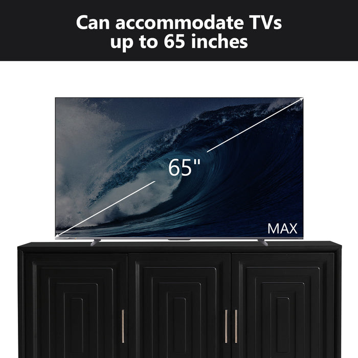 TV Stand, Media Console Cabinet With 2 Spacious Storage Space