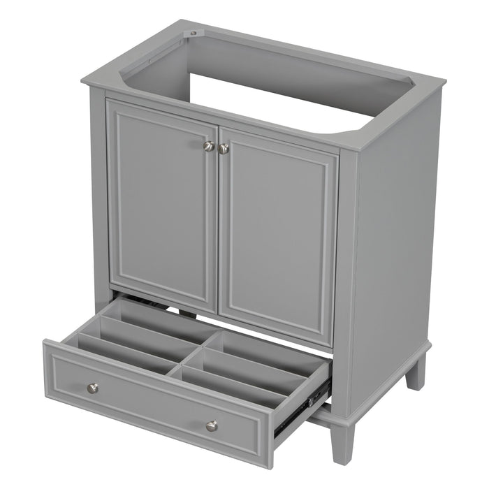 Modern Bathroom Vanity Base Only With Doors And Drawer