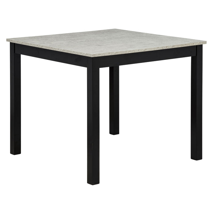 Modern 4 Person Dining Table Set With 4 Chairs