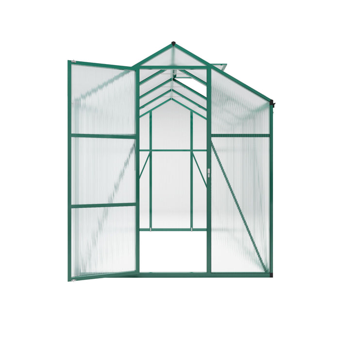 Polycarbonate Walk-In Greenhouse, Raised Base For Outdoor In All Season