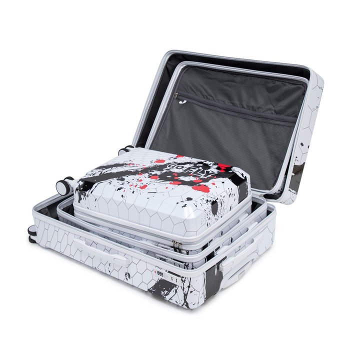 3 Piece With Combination Lock And Silent Wheels