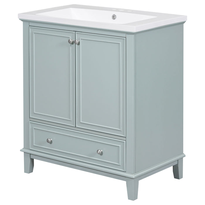 Modern Bathroom Vanity With Sink Combo, Multi Functional Cabinet With Doors And Drawer