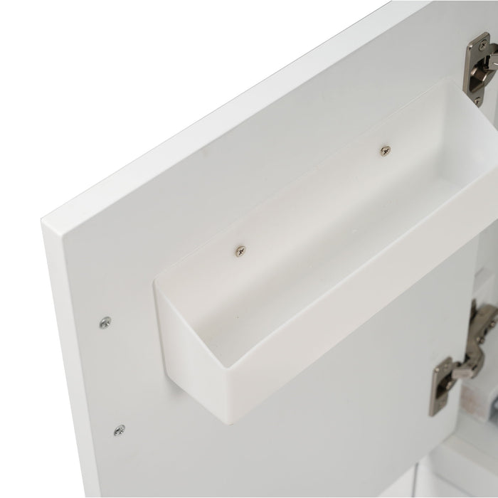 Modern Bathroom Vanity With Ceramic Sink, Solid Frame And Storage Solutions