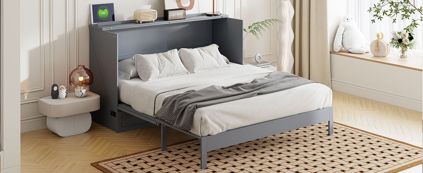 Murphy Bed With Large Drawers