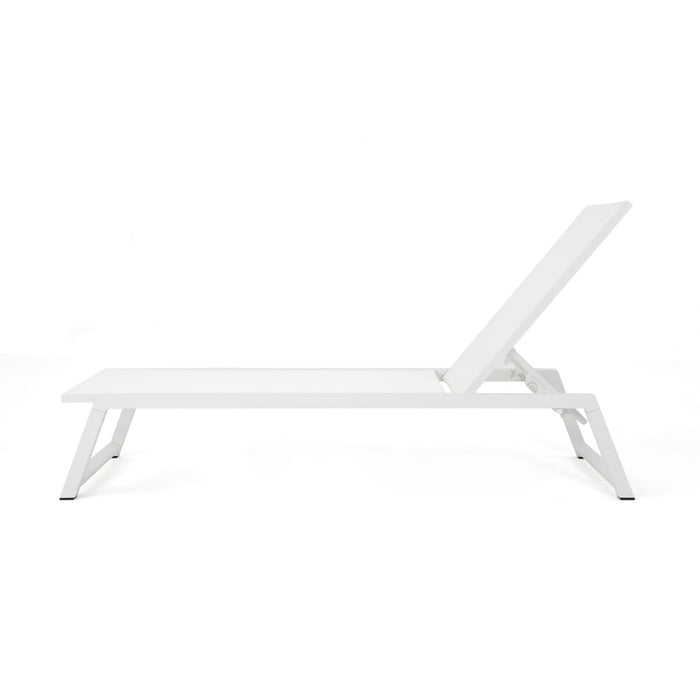 Myers - Chaise Lounge - White