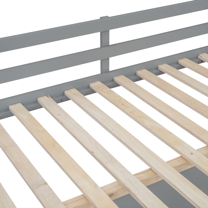 Loft Bed With Drawers, Cabinet, Shelves With Desk