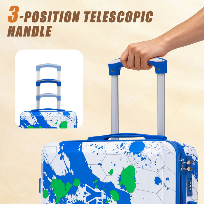 3 Piece With Combination Lock And Silent Wheels