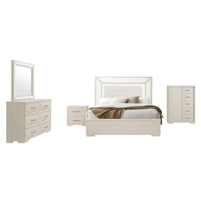 Ciara - Upholstered Mirror - Beige