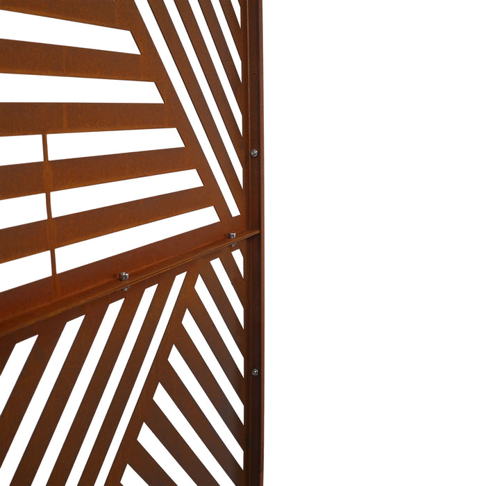 Freestanding Outdoor & Indoor Freestanding Metal Privacy Screen