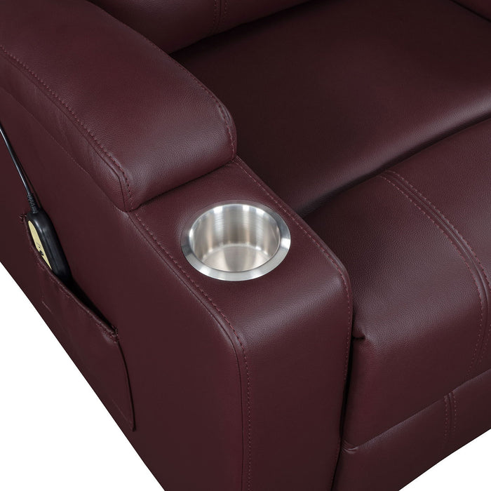 Macklin - Power Lift Massage Recliner With Heat And Dual Cupholders