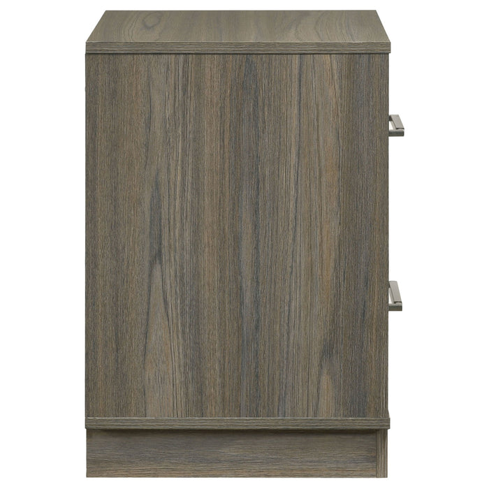 Edmondson - 2 Drawer Nightstand - Gray