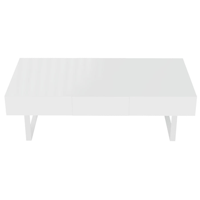 Rectangular Coffee Table With Hidden Storage