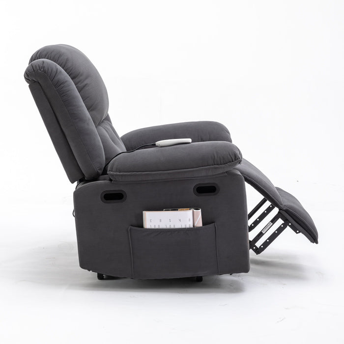 Massage Recliner Power Lift Chair With Adjustable Massage And Heating Function