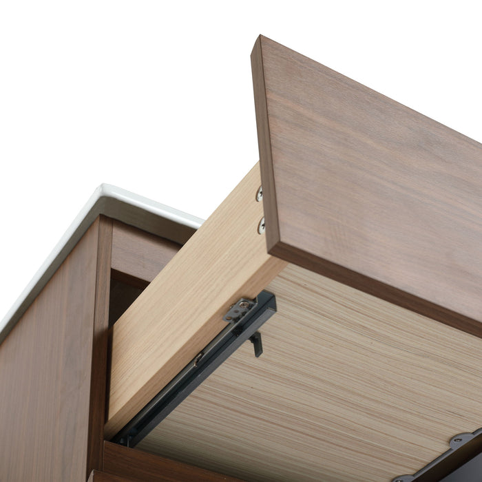 Wall Mounted Bathroom Vanity Cabinet, Soft Close Drawers (Vanity Only)