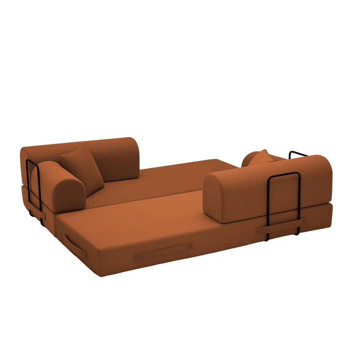 Convertible Sleeper Sofa Bed, Floor Lounge Couch For Living Room