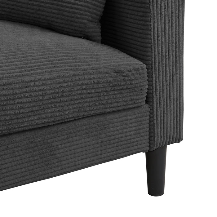 Modern Upholstered Loveseat Sofa, High Resilience