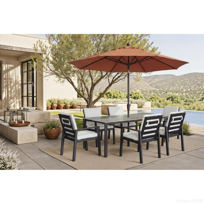 Verona - Dining Table - Dark Espresso / Gray