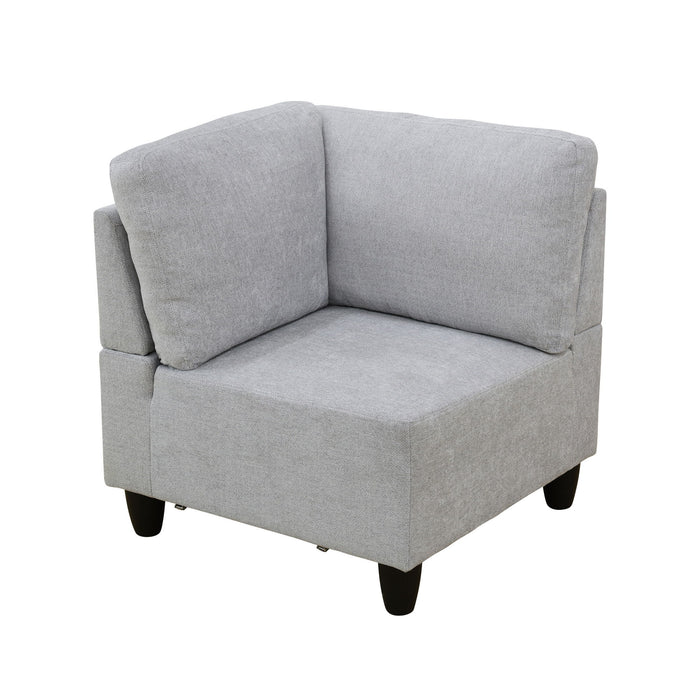 8 Piece Modular U - Shape Sectional Sofa