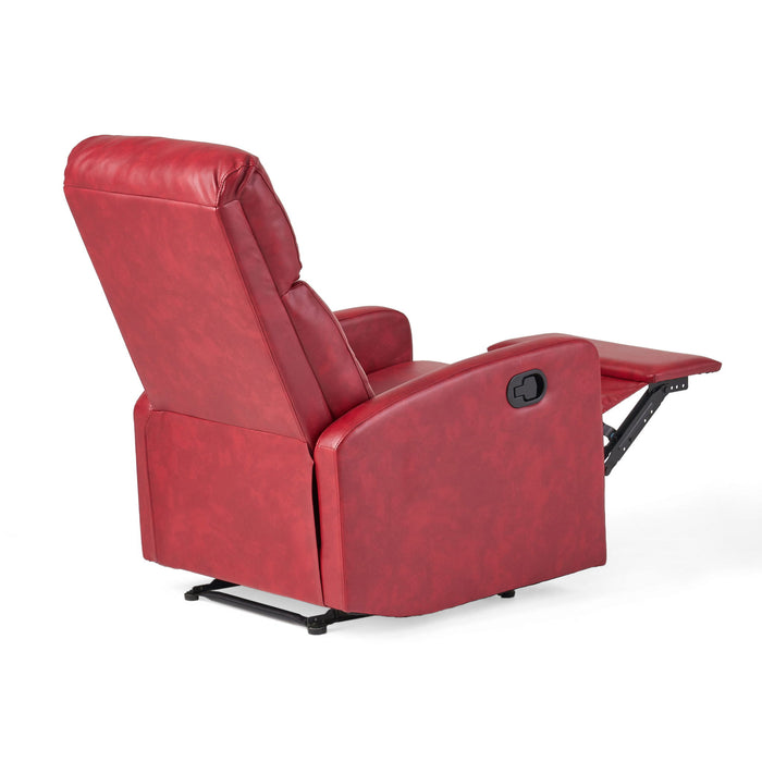 Contemporary Recliner Chair With Push Back Function