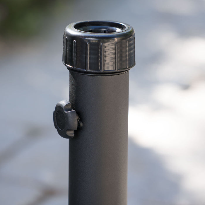 Umbrella Base With Hexagonal Shape - Black