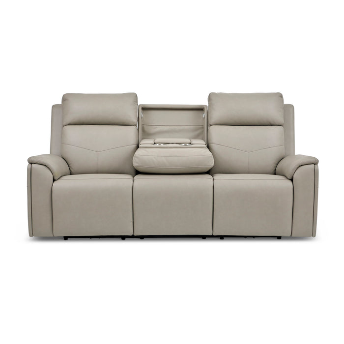 Vernon - Power Reclining Sofa With Console, Power Headrest, Lumbar, Heat & Massage