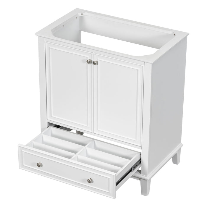 Modern Bathroom Vanity Base Only With Doors And Drawer