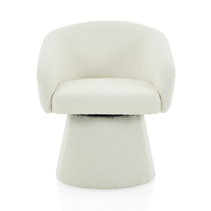 Modern Swivel Accent Chair With Ergonomic Barrel Design