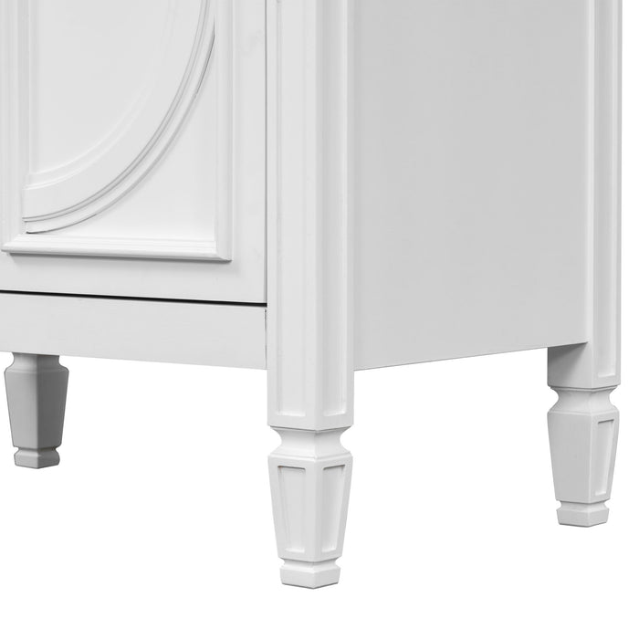 Bathroom Vanity With Sink With 2 Doors And Adjustable Shelf