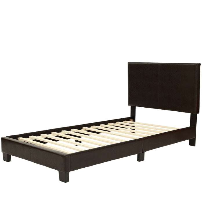 Upholstered Bed With Adjustable Headboard