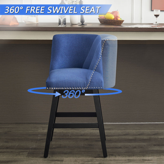 Upholstered Swivel Bar Stool
