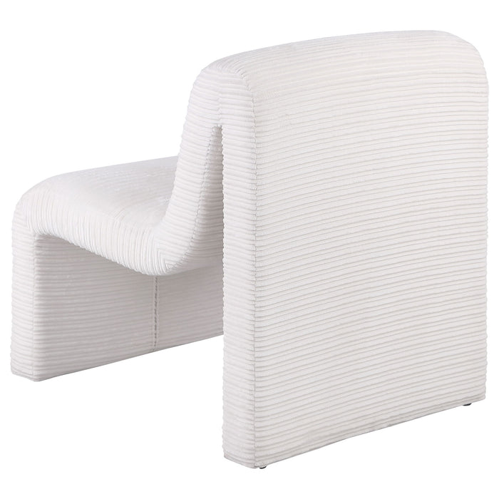 Winne - Curved Armless Accent Chair