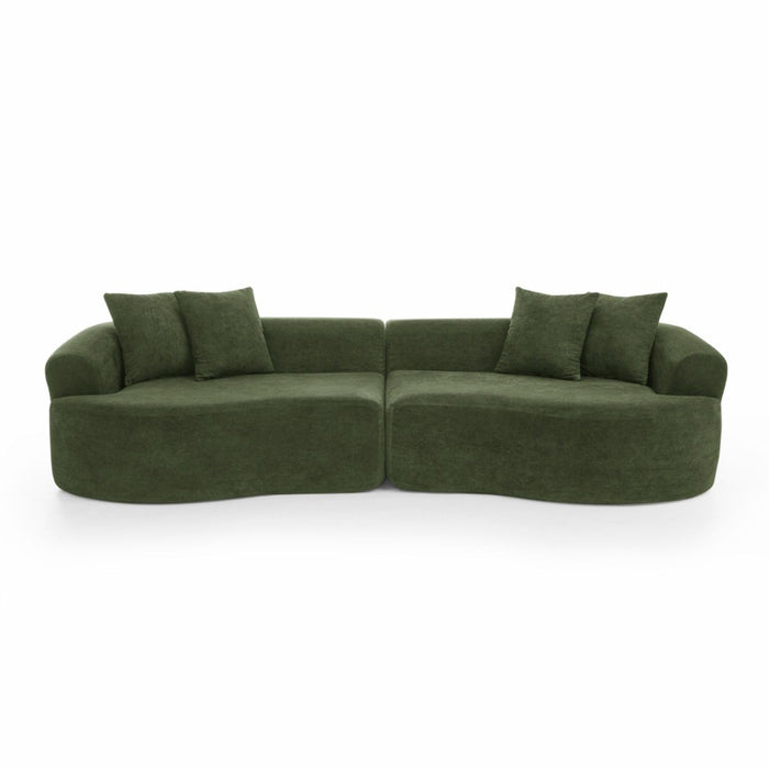 4 Seater Curved Cloud Sectional Sofa