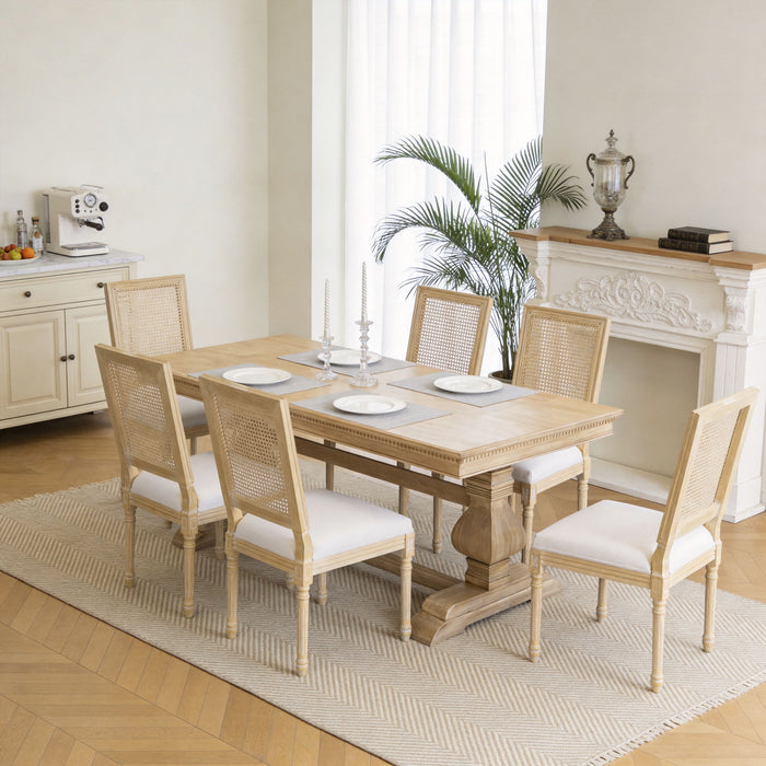 Dining Chairs With Square Back (Set of 2)
