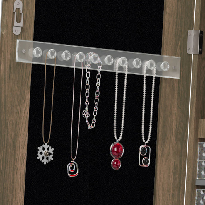 Swivel Jewelry Cabinet With Full Length Mirror
