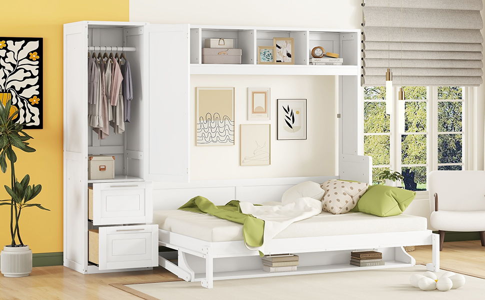 Murphy Wall Bed With Closet And Drawers