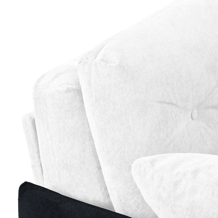 Modern Convertible Sleeper Sofa Bed With Pull-Out Queen Design, Side Storage & Thick Cushions